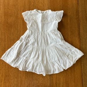 Pastourelle by Pippa and Julie - white cotton dress - size 2